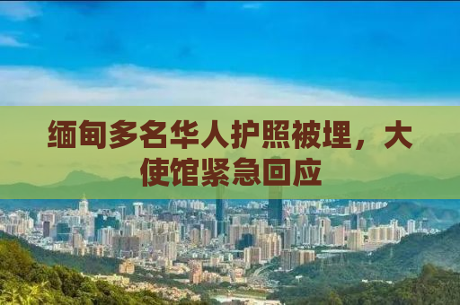 缅甸多名华人护照被埋，大使馆紧急回应