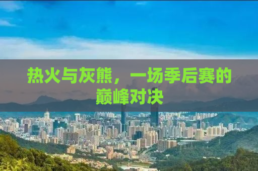 热火与灰熊，一场季后赛的巅峰对决