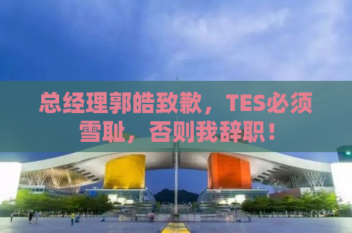 总经理郭皓致歉，TES必须雪耻，否则我辞职！