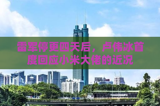 雷军停更四天后，卢伟冰首度回应小米大佬的近况
