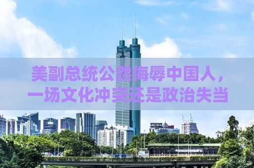 美副总统公然侮辱中国人，一场文化冲突还是政治失当的闹剧？