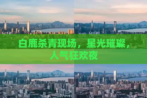 白鹿杀青现场，星光璀璨，人气狂欢夜