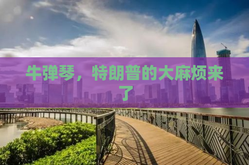 牛弹琴，特朗普的大麻烦来了