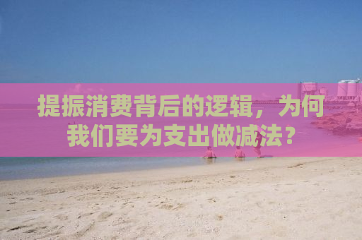 提振消费背后的逻辑，为何我们要为支出做减法？