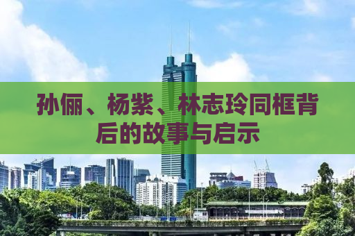 孙俪、杨紫、林志玲同框背后的故事与启示