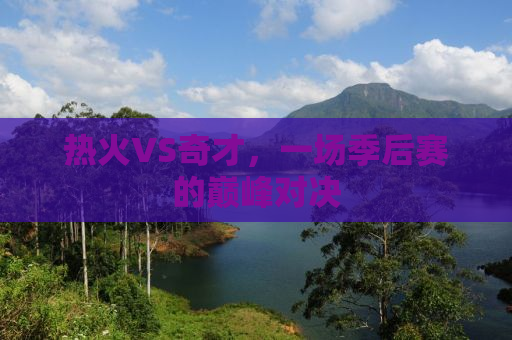 热火VS奇才，一场季后赛的巅峰对决
