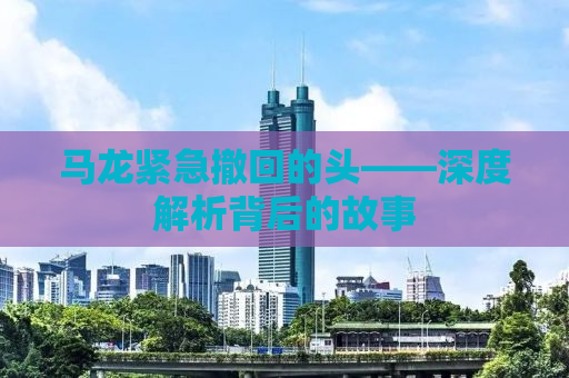 马龙紧急撤回的头——深度解析背后的故事